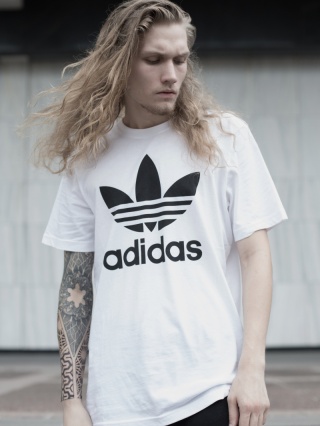 Koszulka Adicolor Classics Trefoil Adidas, Biały Regular Fit