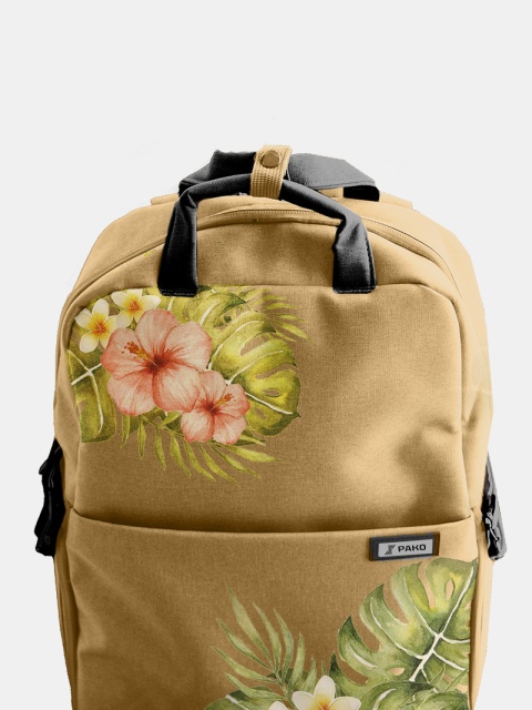 Plecak Pako, Blooming Hawaii Beige 18L