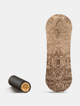 Trickboard L Warrior Totem z czarnym wałkiem, do balansownia